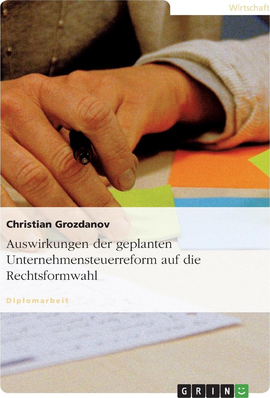 фото Auswirkungen der geplanten Unternehmensteuerreform auf die Rechtsformwahl