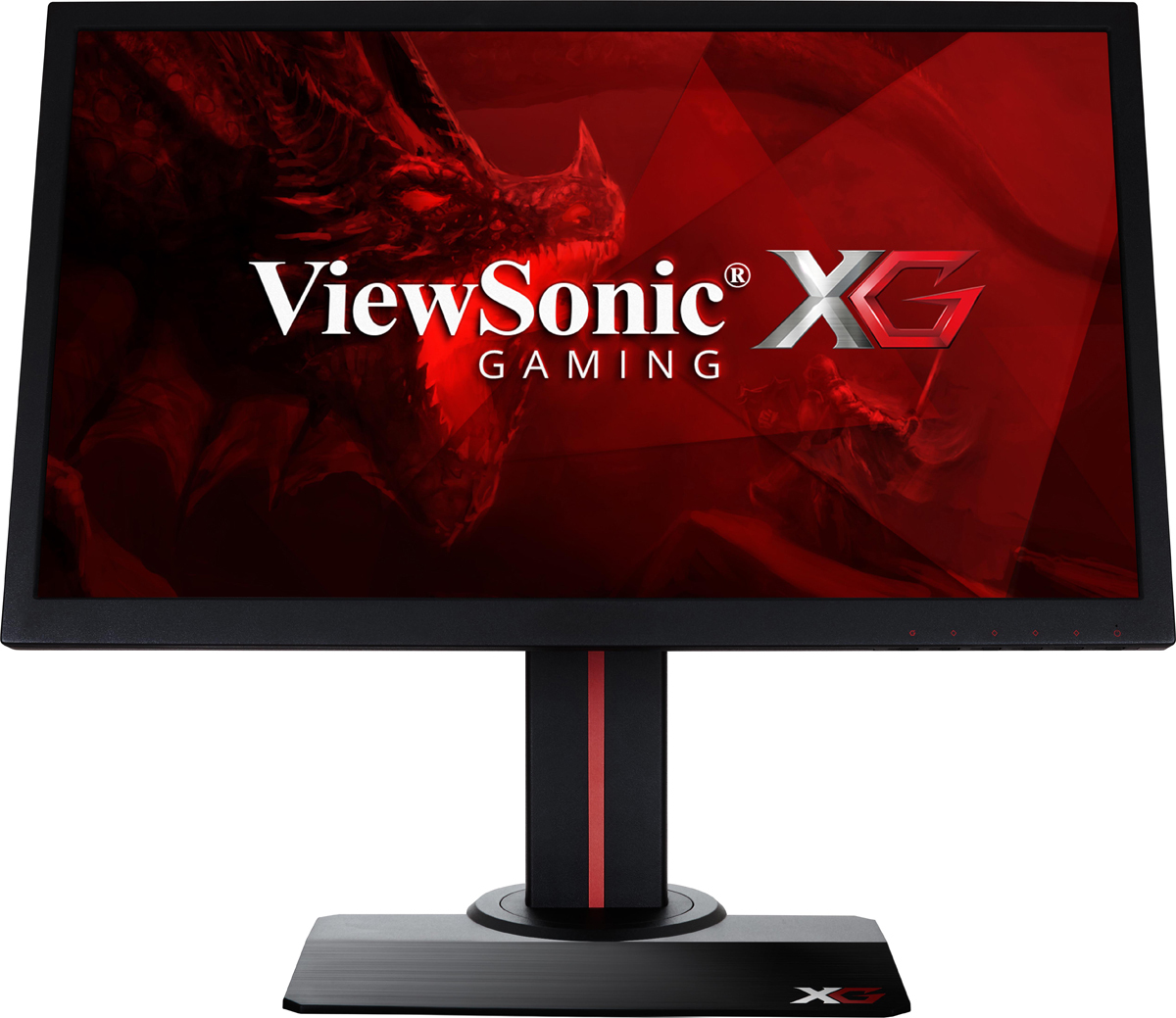 фото Монитор 24" Viewsonic Gaming XG2402 Black-Red с поворотом экрана (LED, 1920x1080, 144Hz, 1 ms, 170°/160°, 350 cd/m, 120M:1, +2xHDMI, +DisplayPort, +2xUSB, +MM)