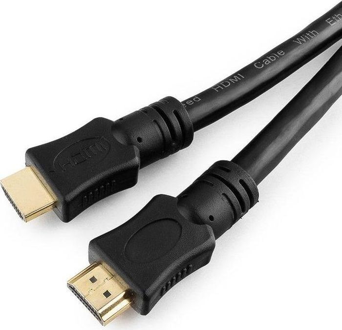 фото Кабель Prolike HDMI вер.1,4 19М-19М позол. конт., ферритовые кольца, 15 м, черный