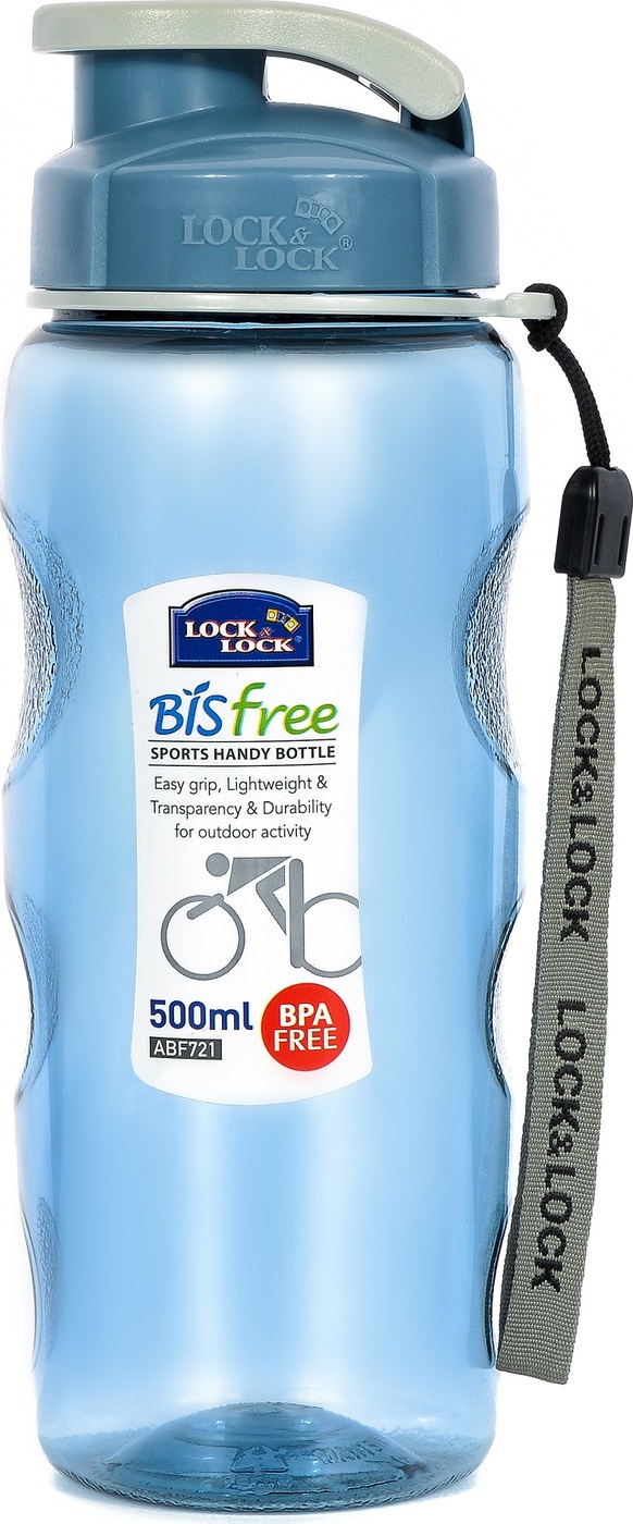 фото Бутылка спортивная 500мл голубая Lock&lock