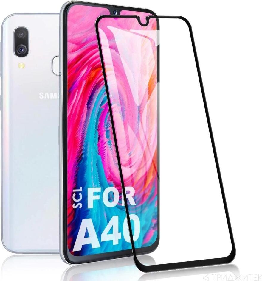 фото Защитное стекло TORUS Full Screen для Samsung Galaxy A40, черный