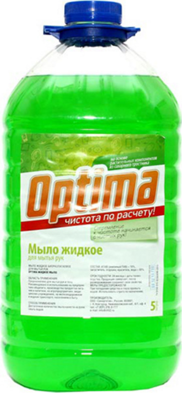 Мыло жидкое SYNERGETIC (Синергетик), для мытья рук, Optima, канистра,5 .