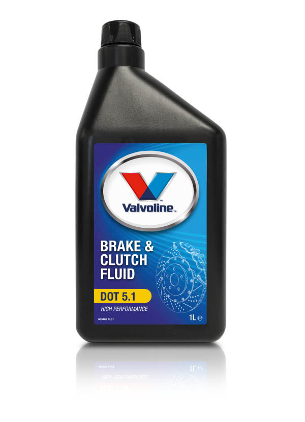 Тормозная жидкость Valvoline Brake & Clutch Fluid DOT 5.1 синтетическая, 1л