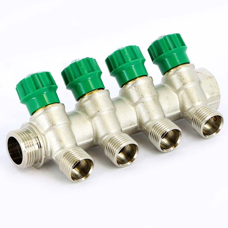 Характеристики Коллектор распределительный вентильный 1\", 4 отвода 3/4 ...