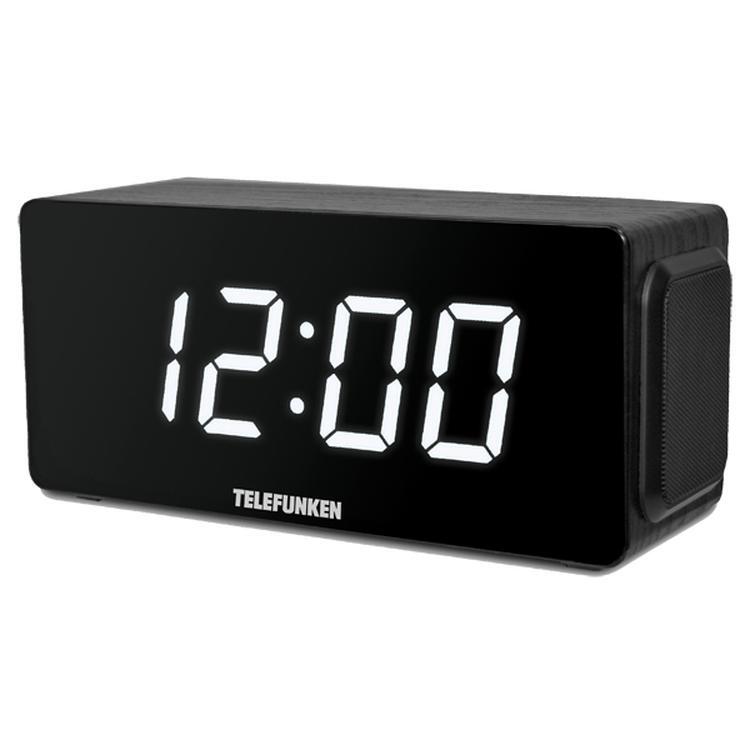 Радио-часы TELEFUNKEN TF-1566U Black Wood/White — купить в интернет ...