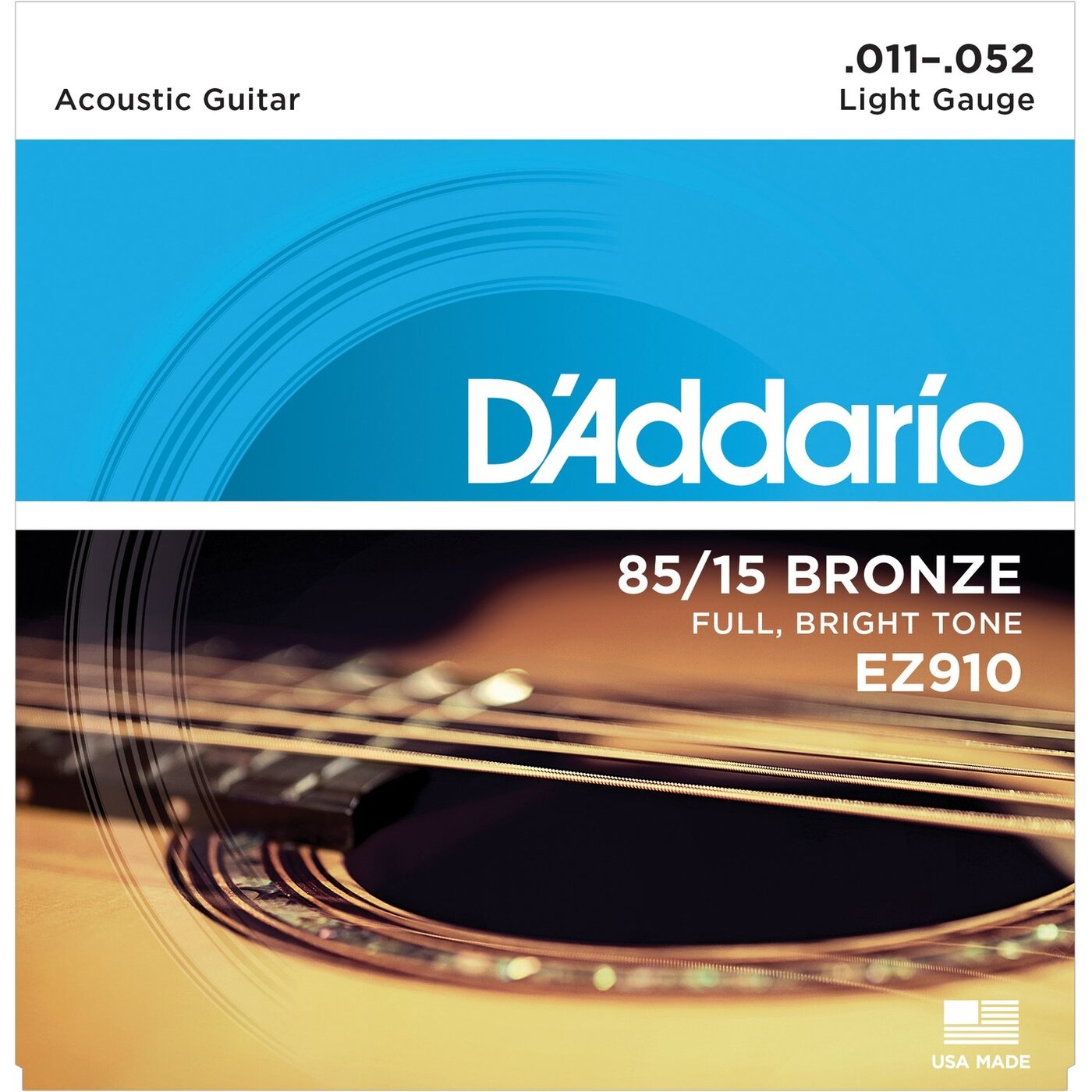 Струны для акустической гитары D'Addario EZ910