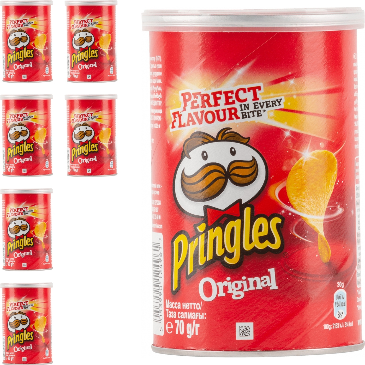 Чипсы Pringles Original 70 г (комплект из 6 шт) — купить в интернет ...
