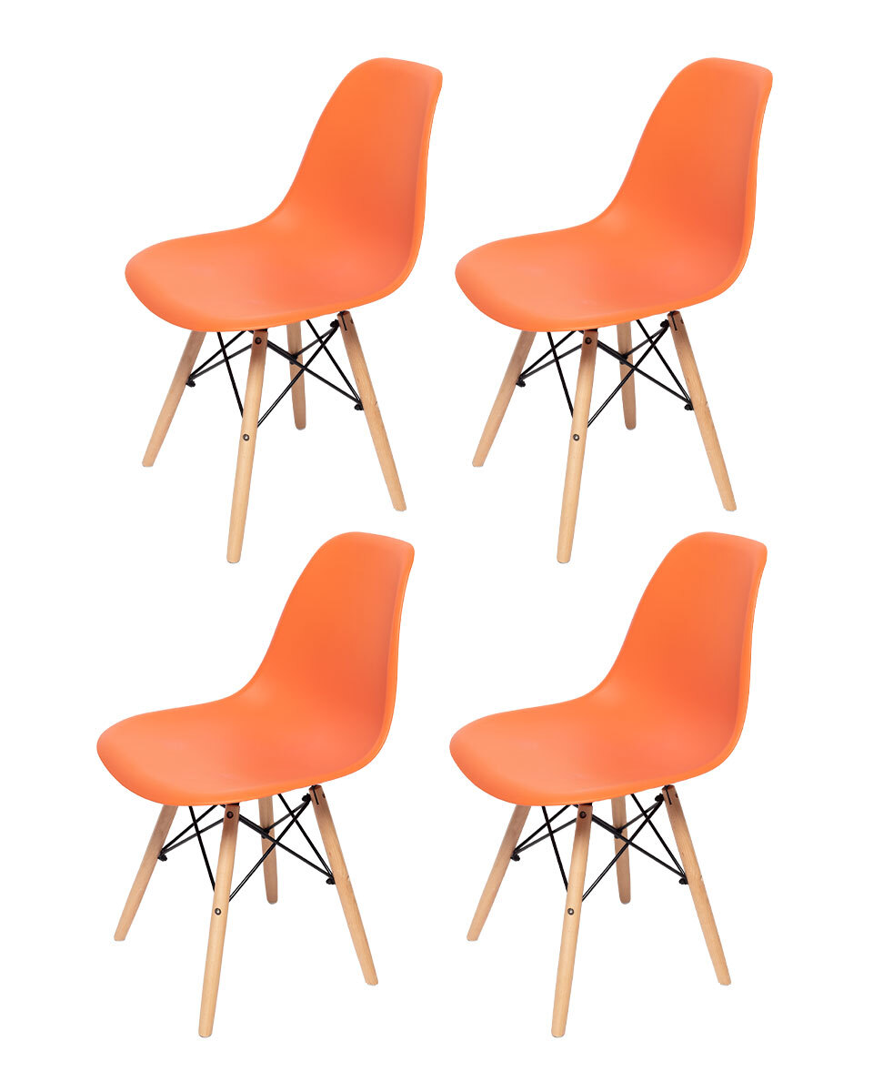 Комплект стульев для кухни из 4-х штук. Eames SC - 001 морская волна