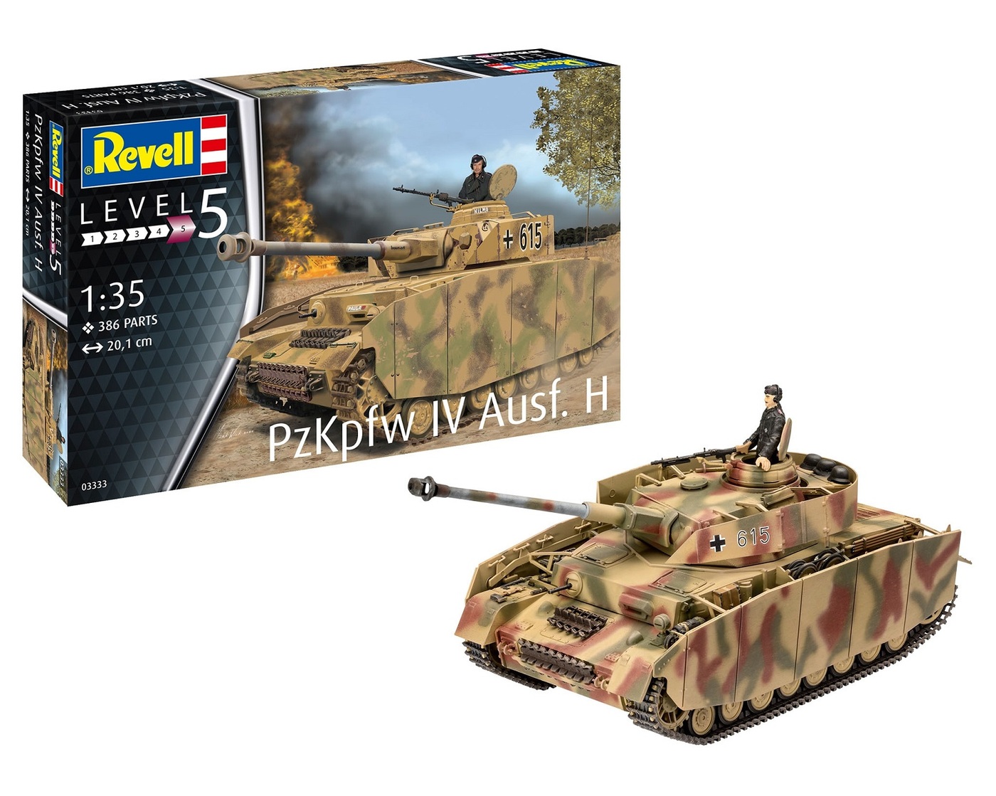 Модель для сборки Revell Средний танк бронетанковых войск вермахта Panzer  IV Ausf. H, 03333 - купить с доставкой по выгодным ценам в  интернет-магазине OZON (191255759)