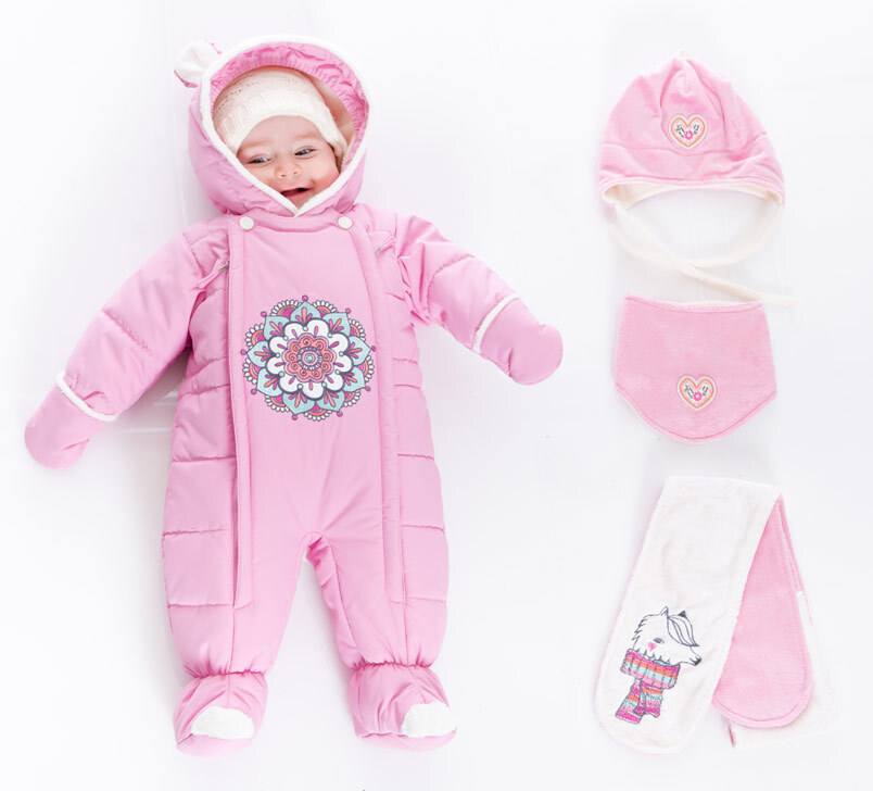 Зимняя одежда для новорожденных девочек