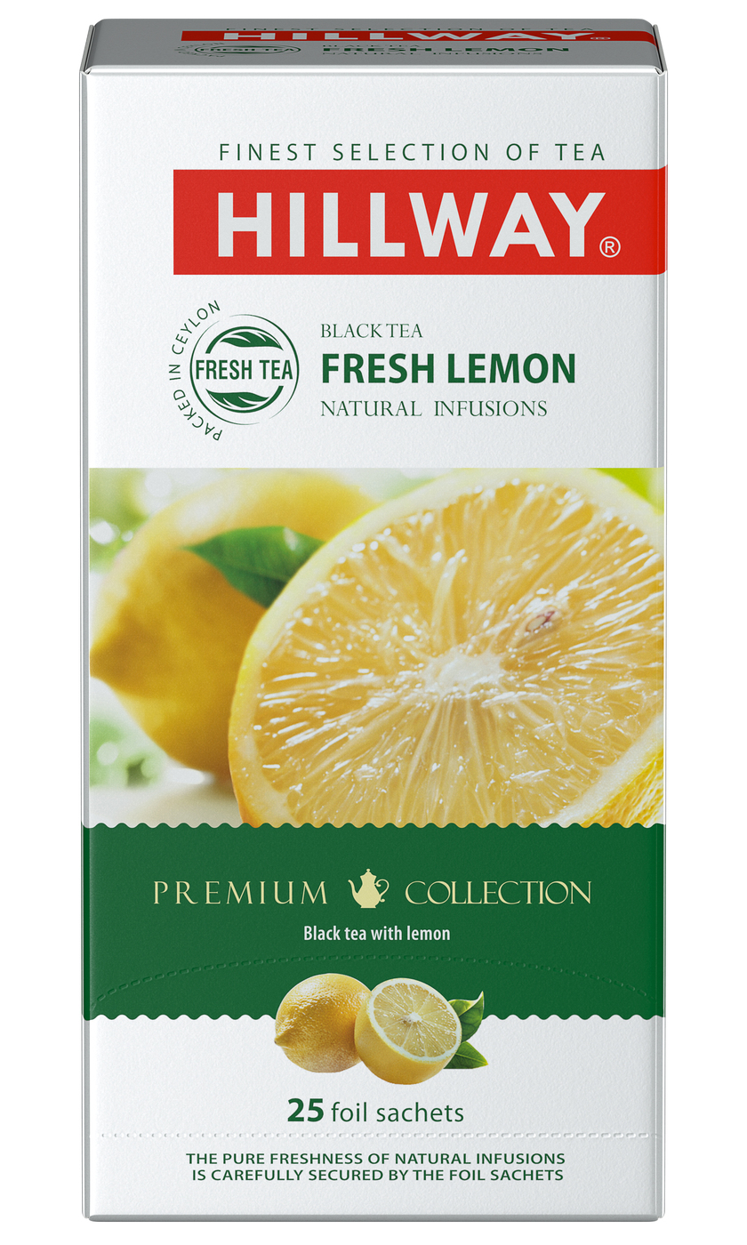 <b>Hillway</b> Fresh Lemon - черный <b>чай</b> с лемонграссом и цедрой лимона. 