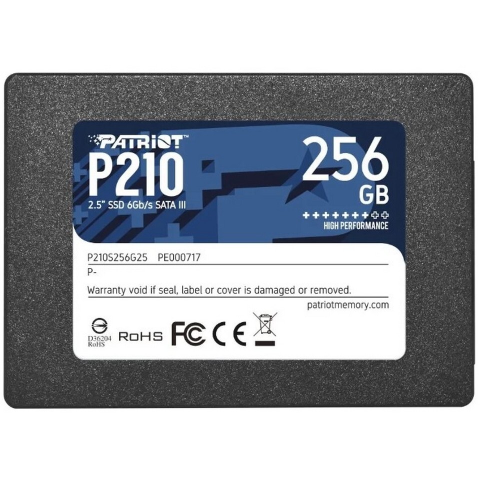 Patriot Memory 256 ГБ Внутренний SSD-диск P210 P210S512G25 (P210S256G25)