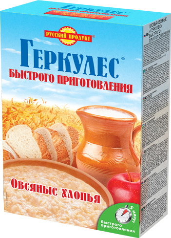 Хлопья Русский Продукт Геркулес овсяные быстрого приготовления 420 г