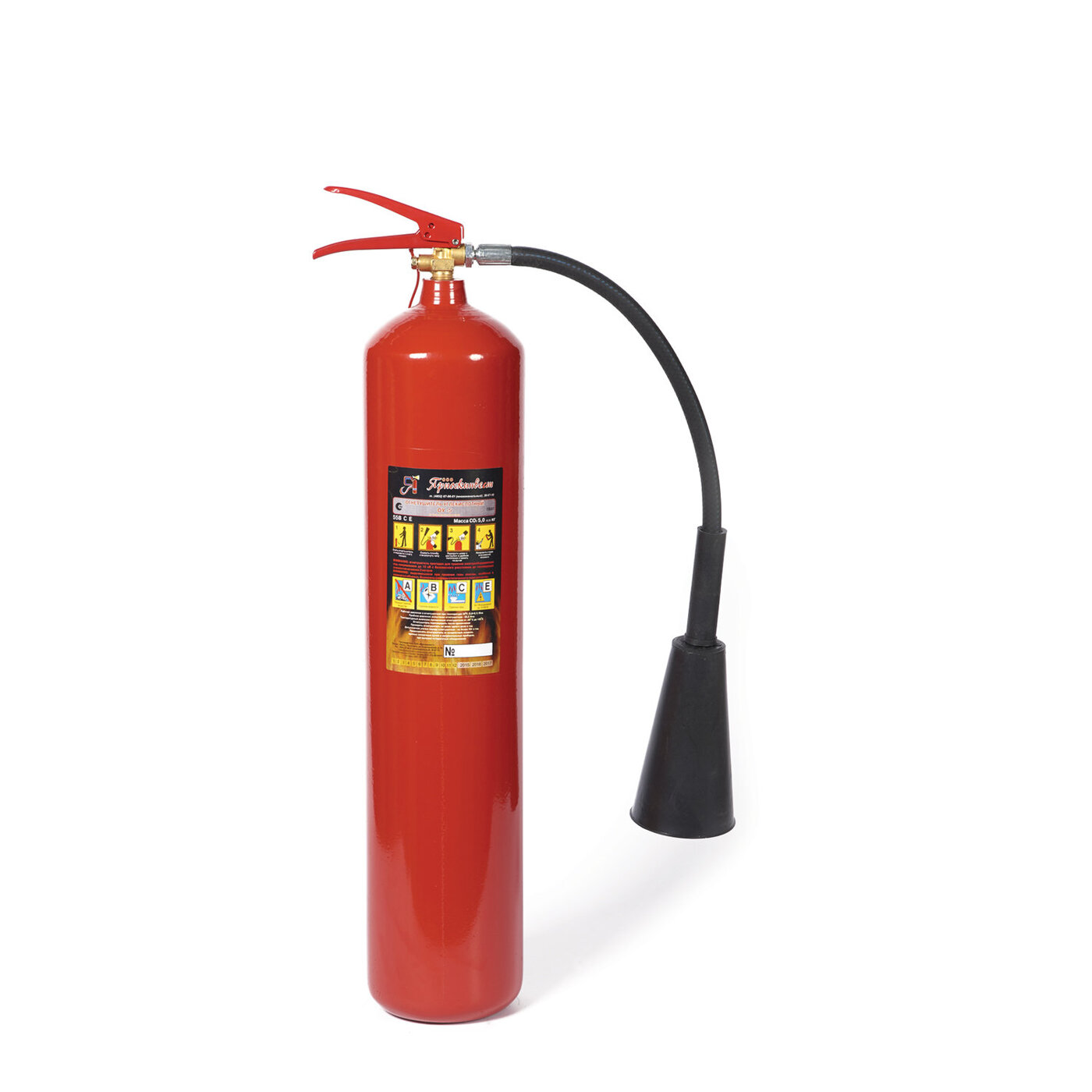 Переносной Промышленный огнетушитель Ярпожинвест, Углекислотный ...