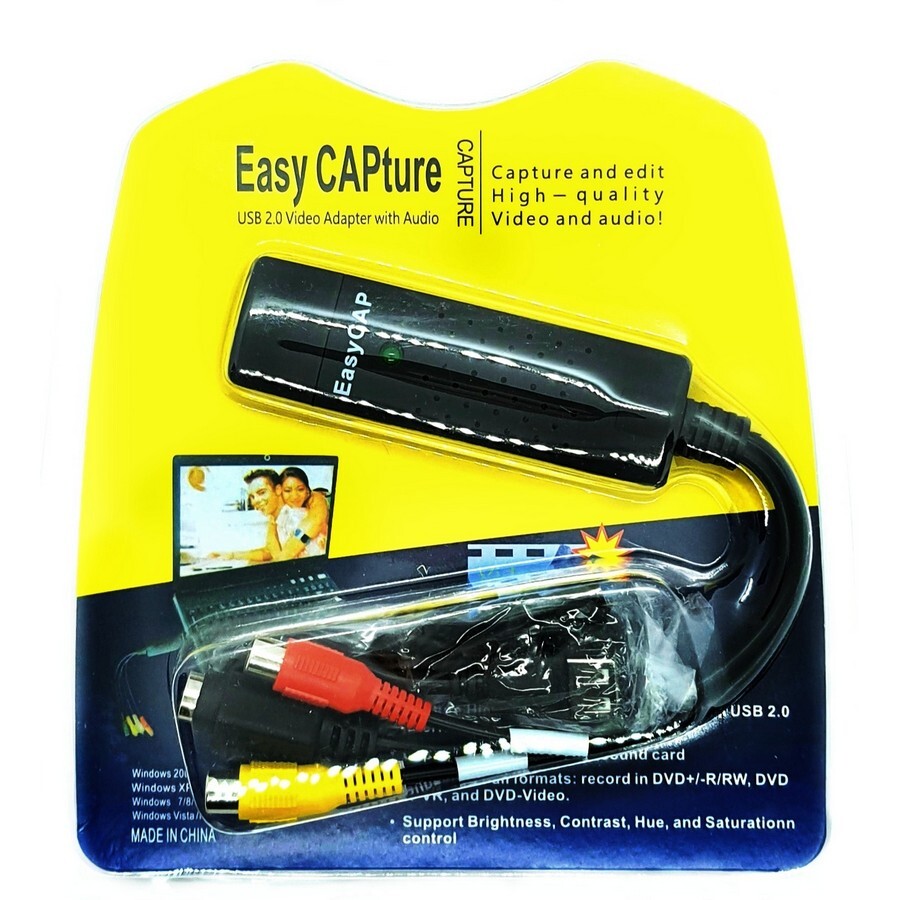 Easier cap usb. Устройство видеозахвата EASYCAP USB 2.0 оцифровщик easy cap.