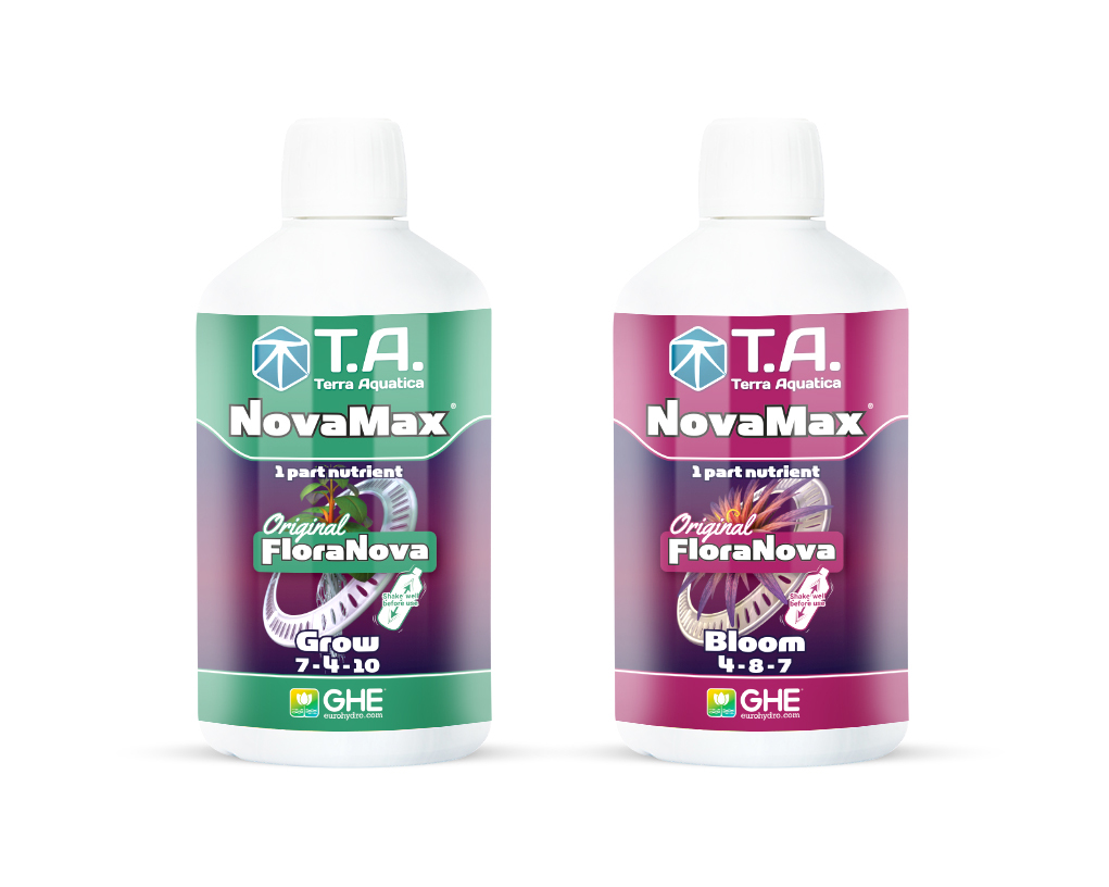 Комплект минеральных удобрений Terra aquatica FloraNova (NovaMax Grow)+ (NovaMax Bloom) 2шт * 0,5л