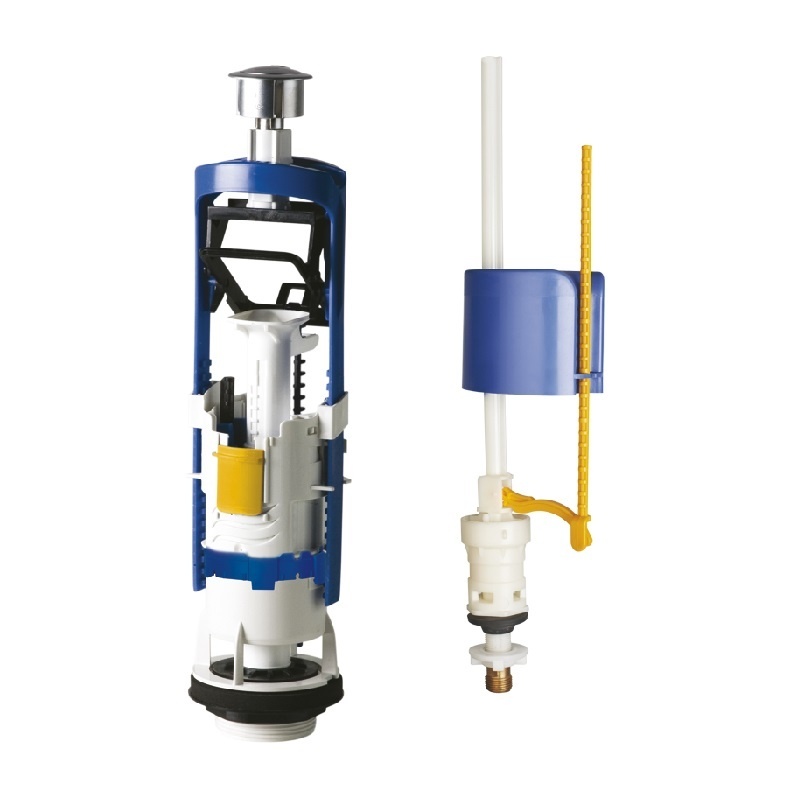 Арматура д/бачка унитаза Oliveira (1 кнопка выпуска метализ.) купить по ...