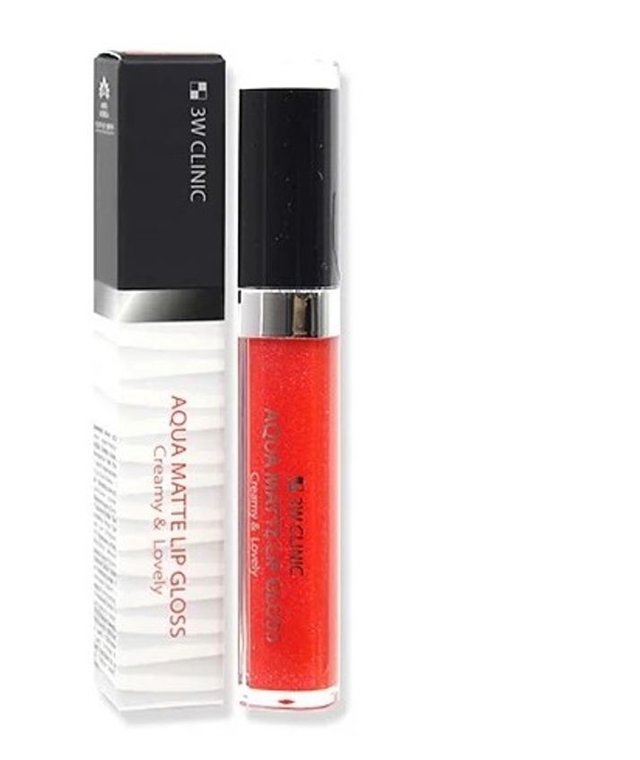 3W Clinic Блеск для губ Aqua Matte Lip gloss т.03 Mystic Rose 6.5 g