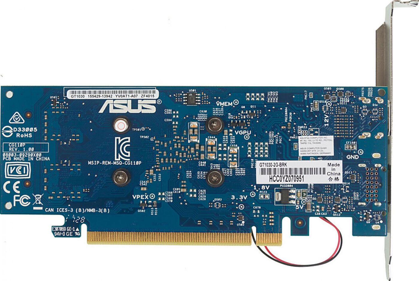 Видеокарта asus gt1030 2g brk