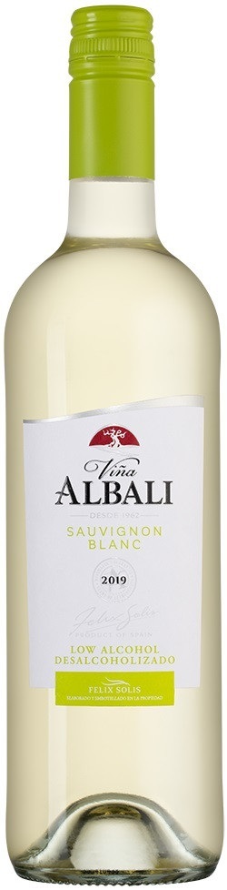 Вино безалкогольное Vina Albali (Винья Албали) Совиньон Блан, белое полусухое, Испания 0,75 л