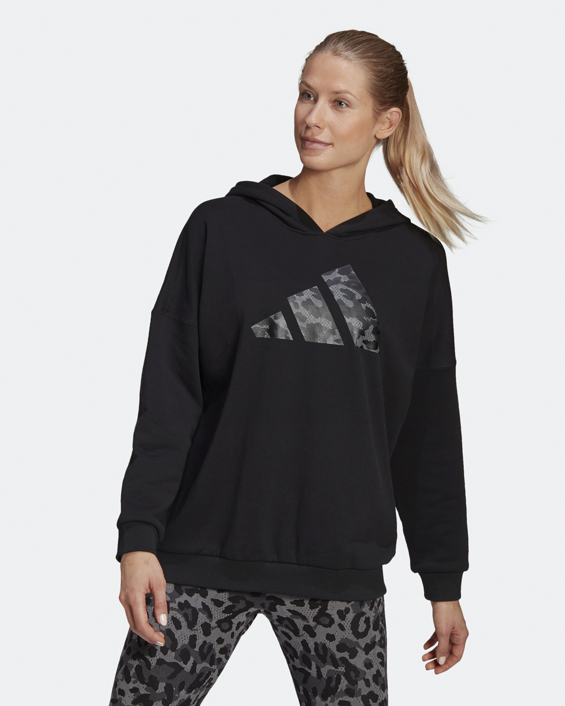 Leopard deals adidas hoodie