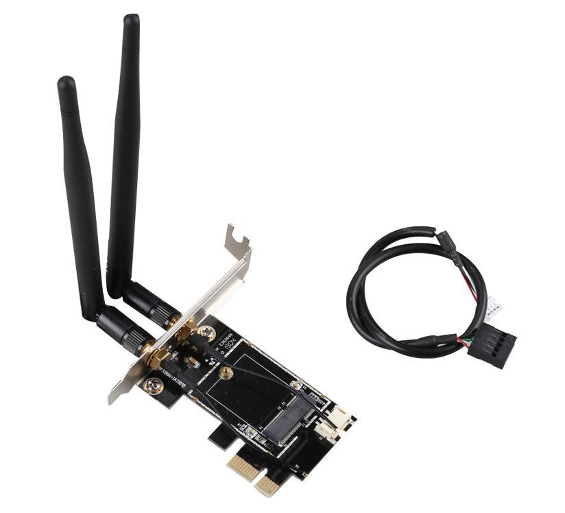 Сетевой адаптер для Wi-Fi PCI-E X1 NGFF M.2 (E key)