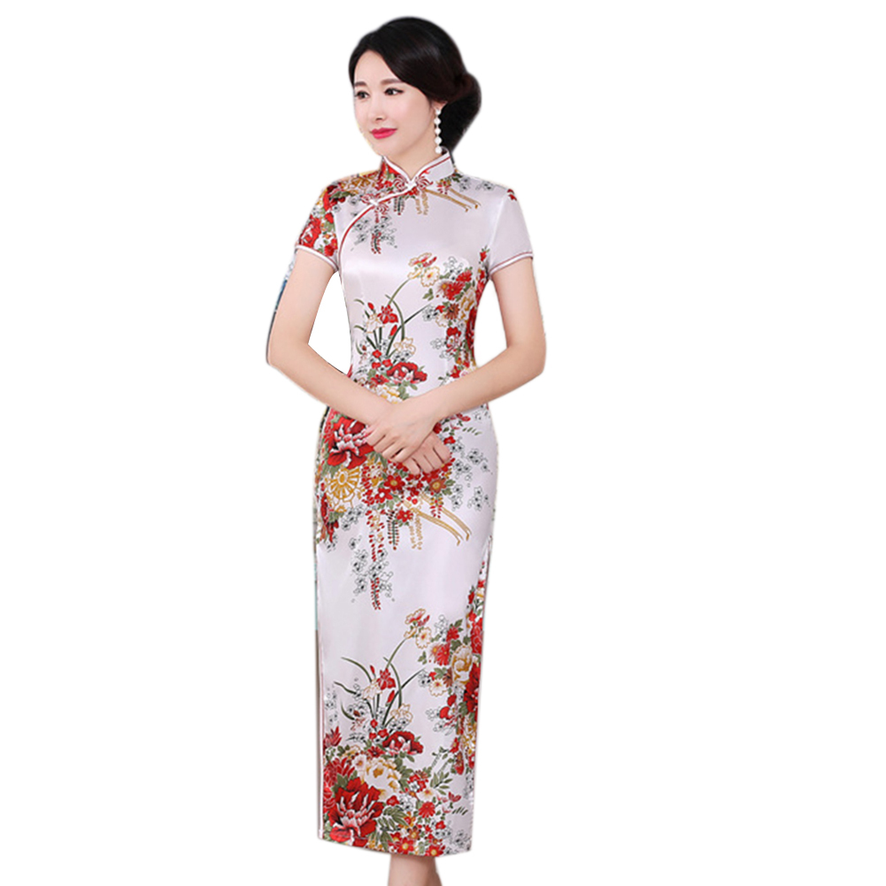 Купить Женские Модные колено Ленг Cheongsam новое поступление китайский Стиль ра