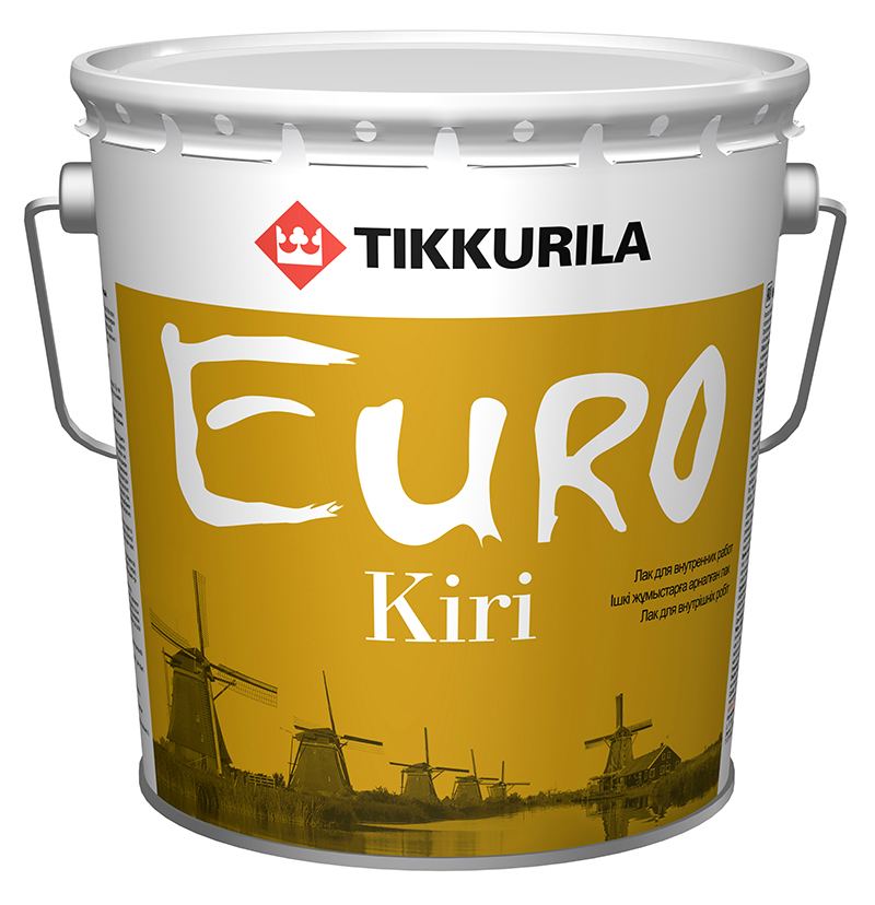 Лак Tikkurila паркетный EURO KIRI EP гл 2,7л