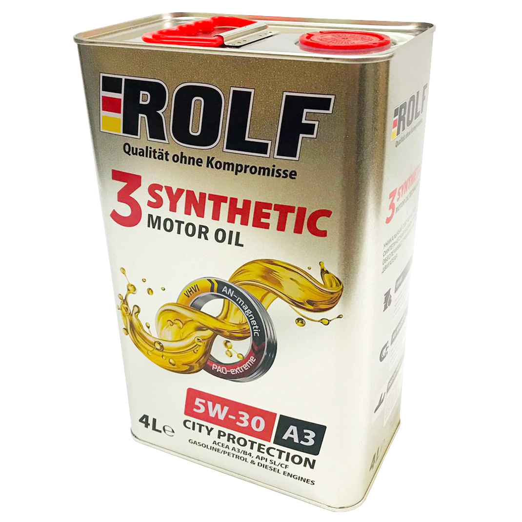 Характеристики моторного масла рольф. Rolf 3 Synthetic 5w30. Моторное масло Rolf 3-Synthetic 5w-30, 4 л синтетическое. РОЛЬФ масло 5w30 синтетика 4л. Масло Rolf 5w40 3 Synthetic.
