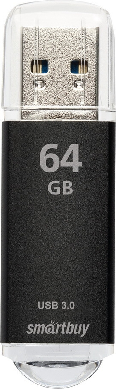 64ГбФлеш-накопительSmartBuyV-Cut,USB3.0(SB64GBVC-K3),металл,черный