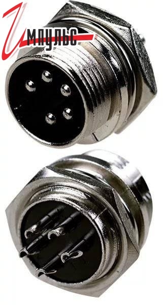 Разъем MIC 5pin штекер на корпус 16M-5B — купить в интернет-магазине ...