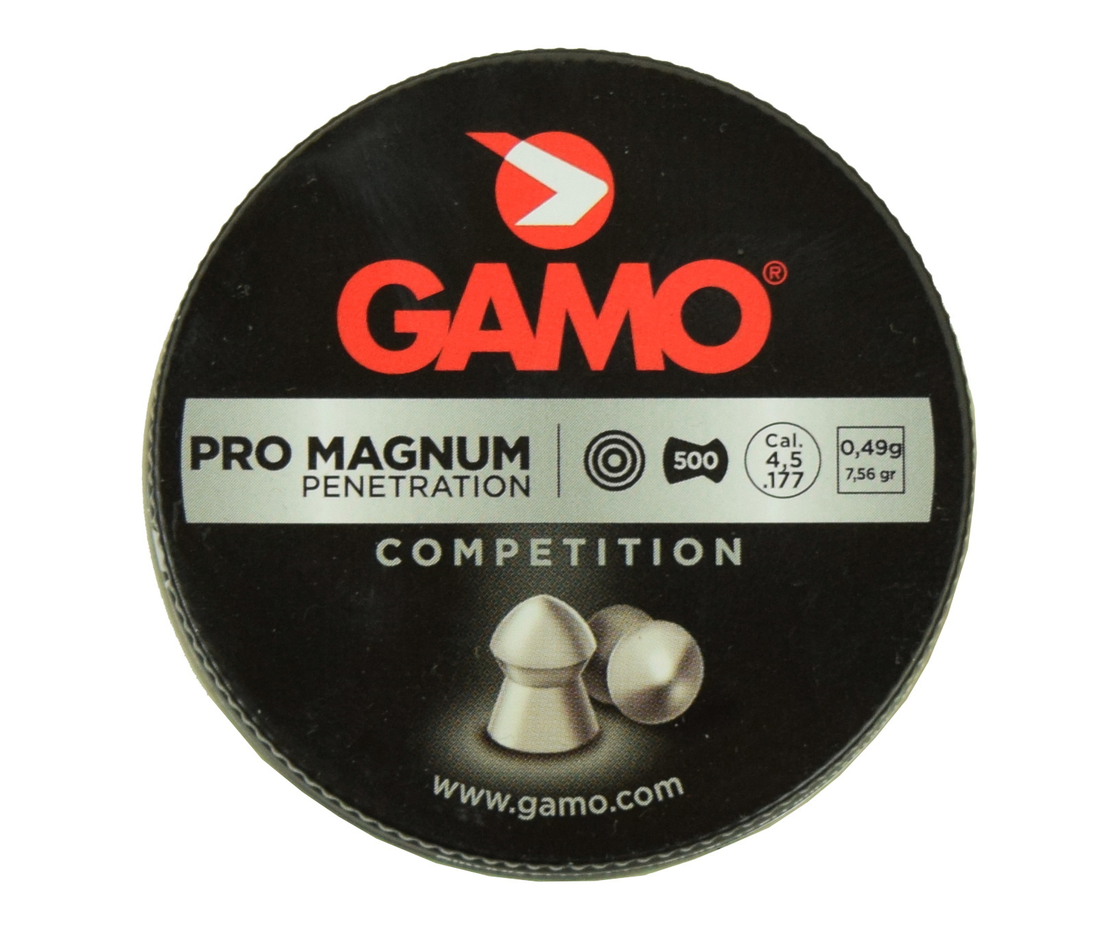 Пули для пневматики Gamo Pro Magnum 4,5 мм / 0,49 г / 500 штук - купить в и...