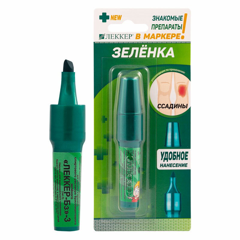 Зеленка карандаш Леккер — купить в интернет-магазине OZON с быстрой ...