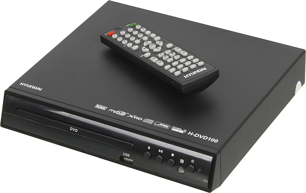 Плеер DVD Hyundai H-DVD100 черный ПДУ — купить в интернет-магазине OZON ...