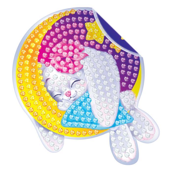 Алмазная вышивка наклейка для детей Зайка — купить в интернет-магазине ...