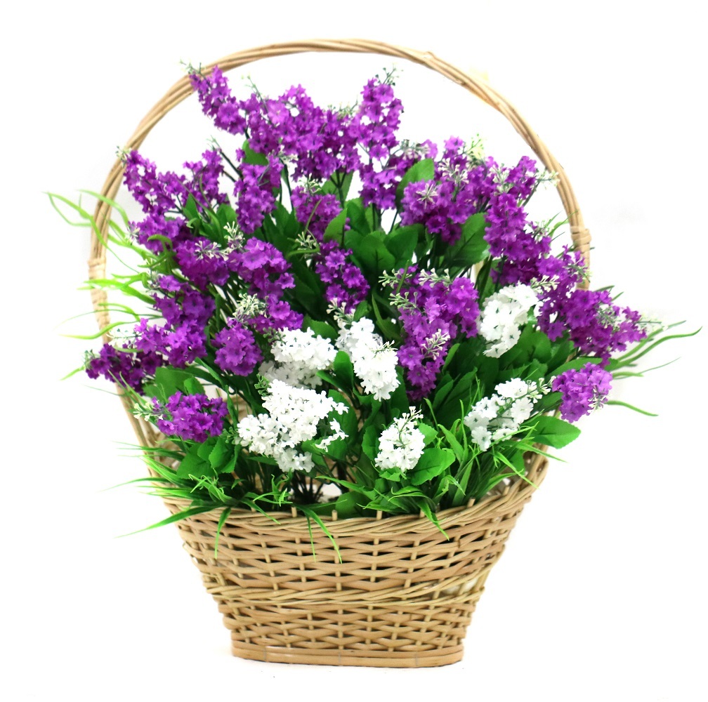 Купить Искусственная композиция сирень в корзине/Искусственные цветы ...