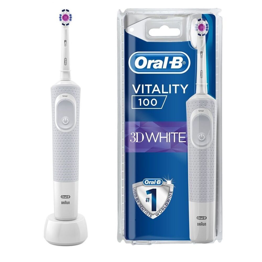 Oral-BЭлектрическаязубнаящеткаVitality3D,белый