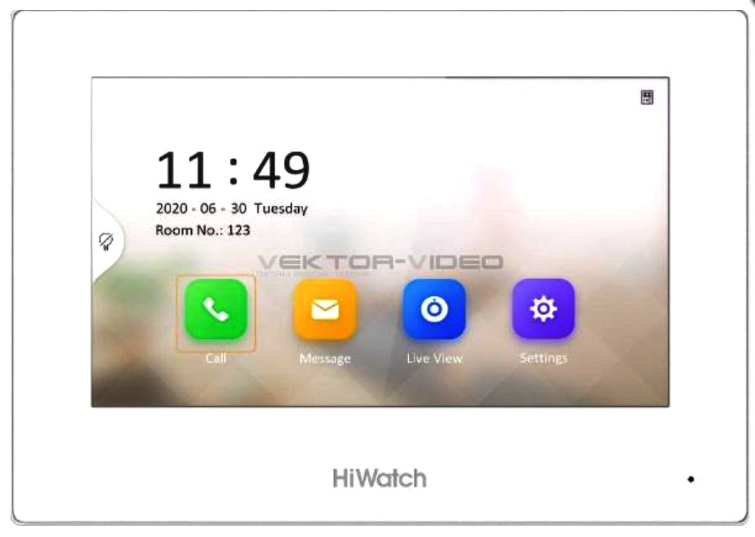 IPвидеодомофон:HiWatchVDP-H3211WсWI-FIСенсорныйTFTLCDэкран