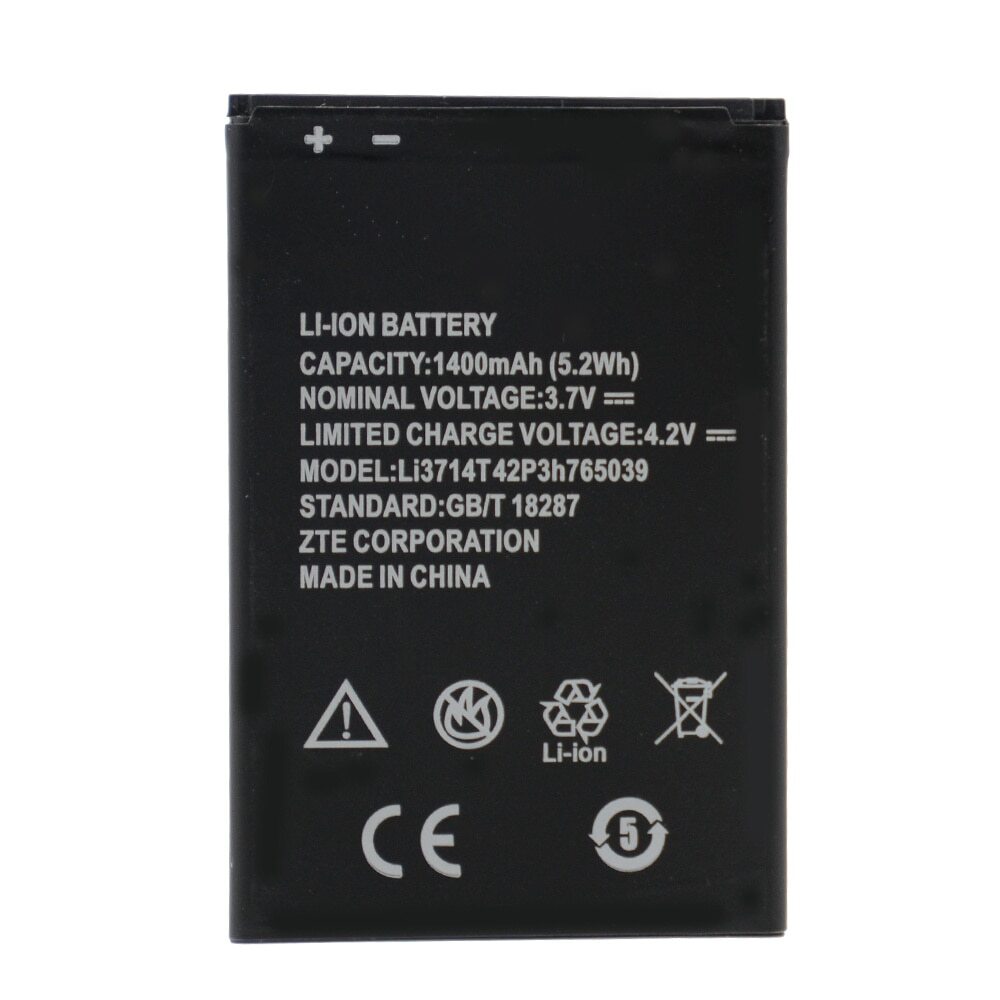 Аккумулятор Li3714T42P3H765039 для ZTE Blade A5, A5 Pro, AF3, A3, AF5, 1400  mAh аккумуляторная батарея/батарейка/АКБ - купить с доставкой по выгодным  ценам в интернет-магазине OZON (365807708)