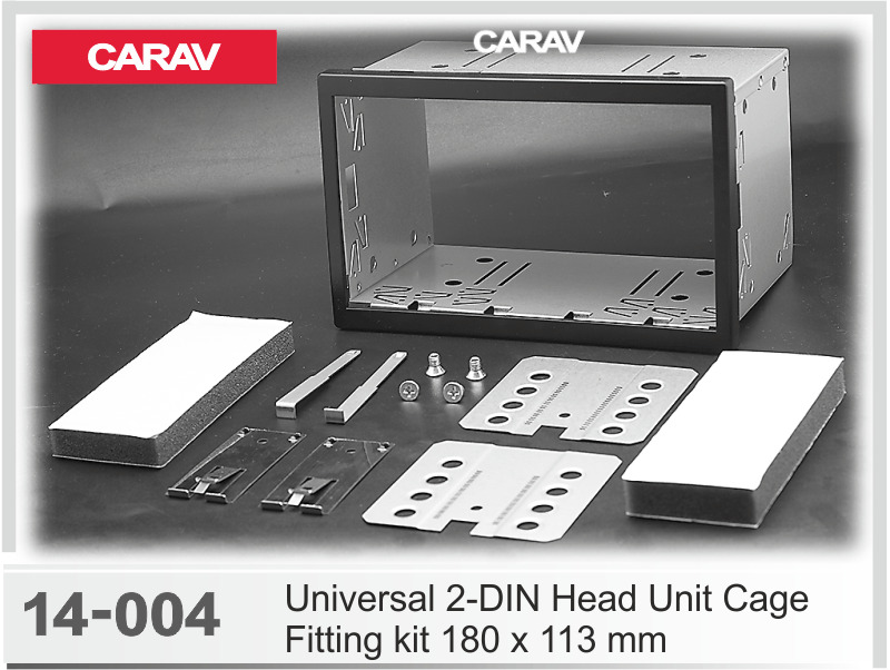 Универсальная корзина для крепления 2-DIN магнитолы (180 x 113 mm ...