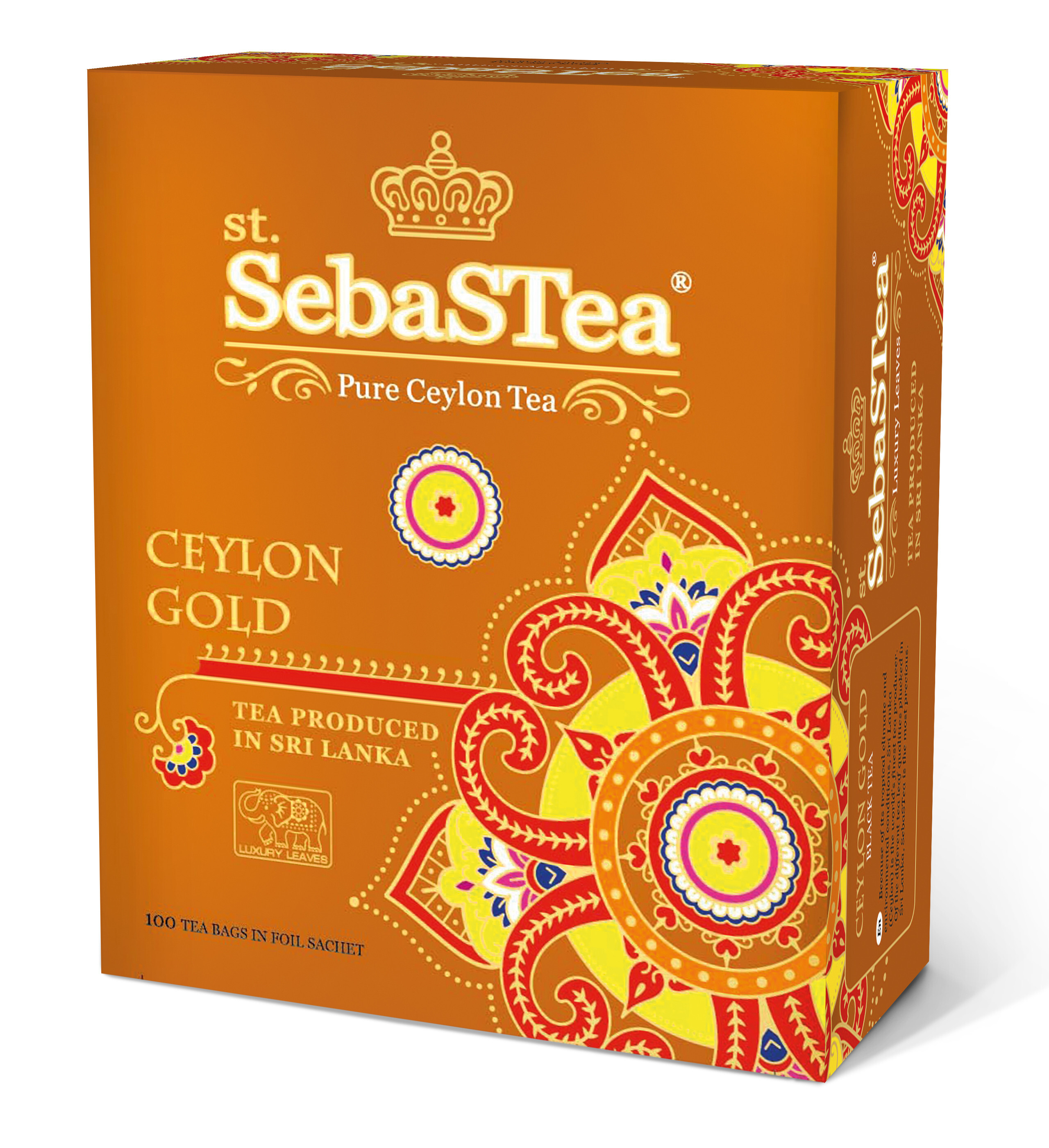 Черный чай gold. Чай SEBASTEA Ceylon Gold. Чай черный SEBASTEA Ceylon Gold. Чай SEBASTEA черный Цейлон голды пакетированный 100. SEBASTEA цейлонский Gold.
