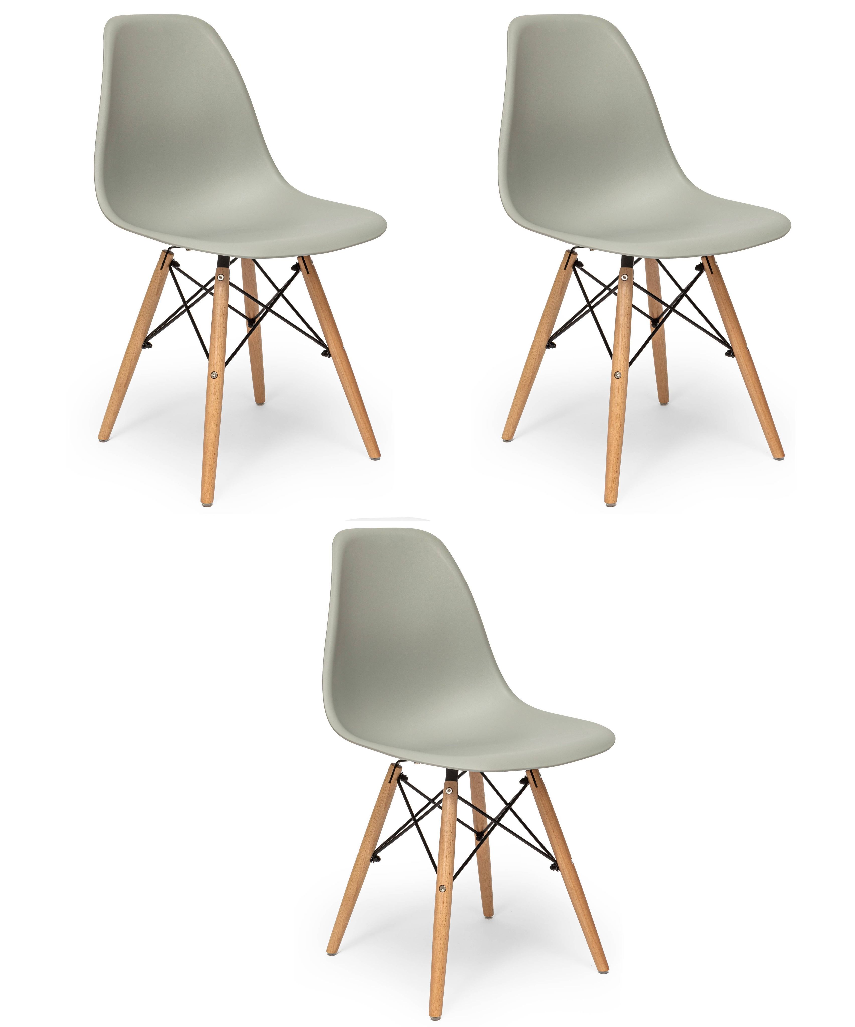 Стул Eames DSW коричневый