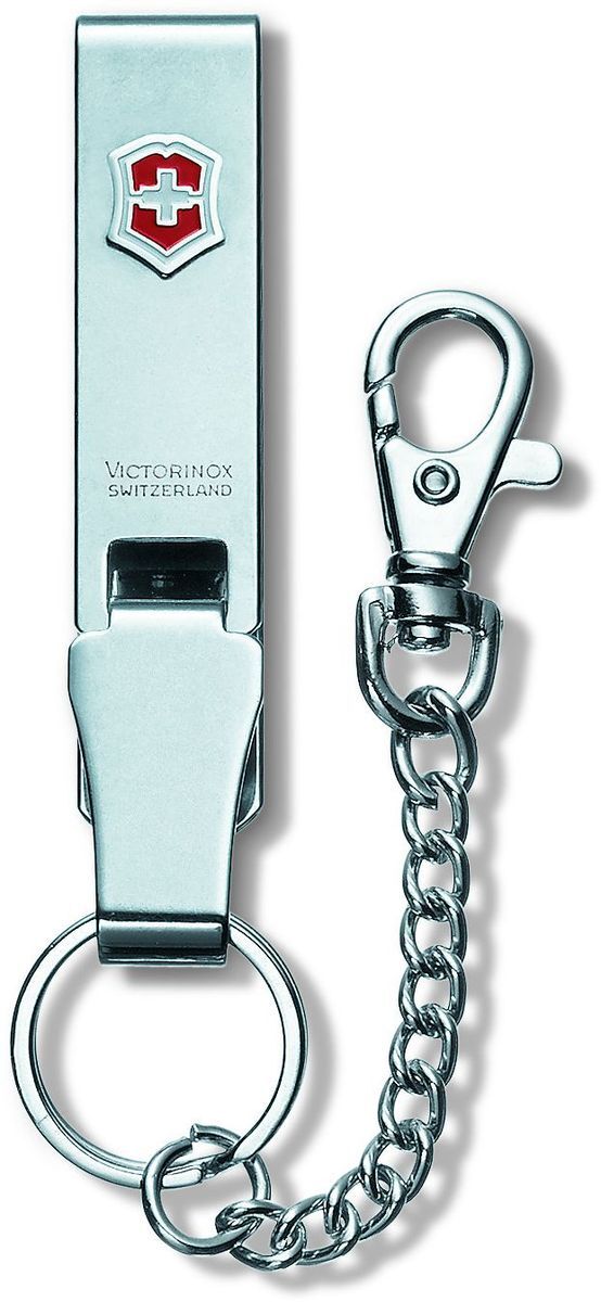 Подвеска на ремень Викторинокс Multiclip Victorinox с карабином, кольцом для ключей и цепочкой 4.1859