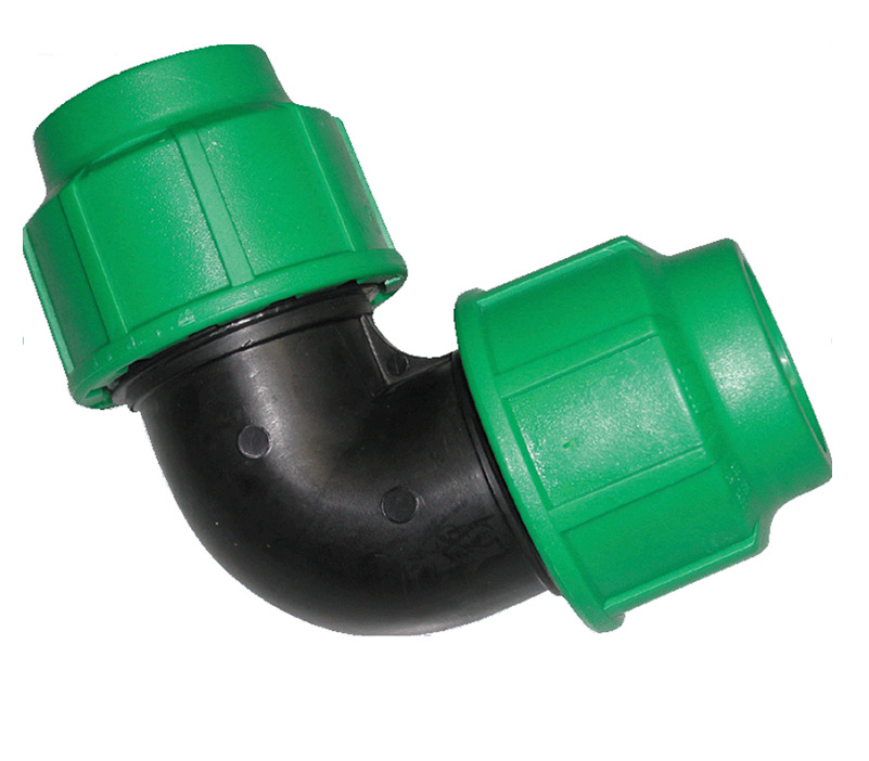 Угол (отвод) ПНД обжимной (компрессионный) 20 мм, 63017 - купить по ...