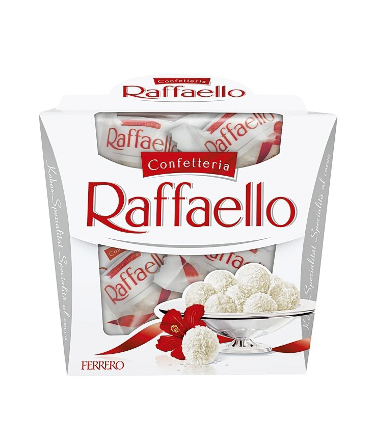 Рафаэлло 150 купить. Конфеты Raffaello коробка 150гр. Raffaello 150 гр.. Конфеты Raffaello Ferrero, 150г: с миндалём. Набор конфет Раффаэлло 150г.