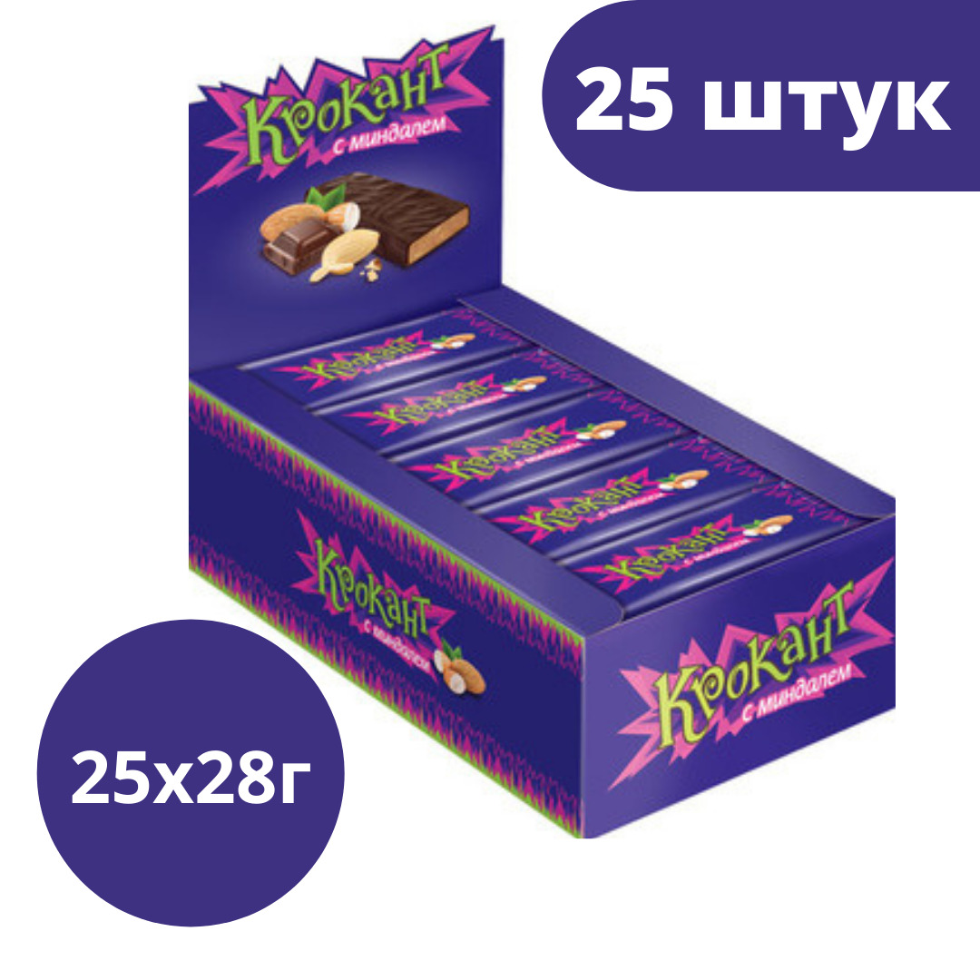 Батончик Крокант, 28 г (упаковка 25 шт.) — купить в интернет-магазине ...