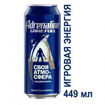 Энергетик "АДРЕНАЛИН РАШ" Синий 0,449л ж/б (6) - купить с доставкой по ...