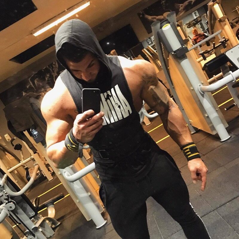 Sleeveless Bodybuilding Hoody