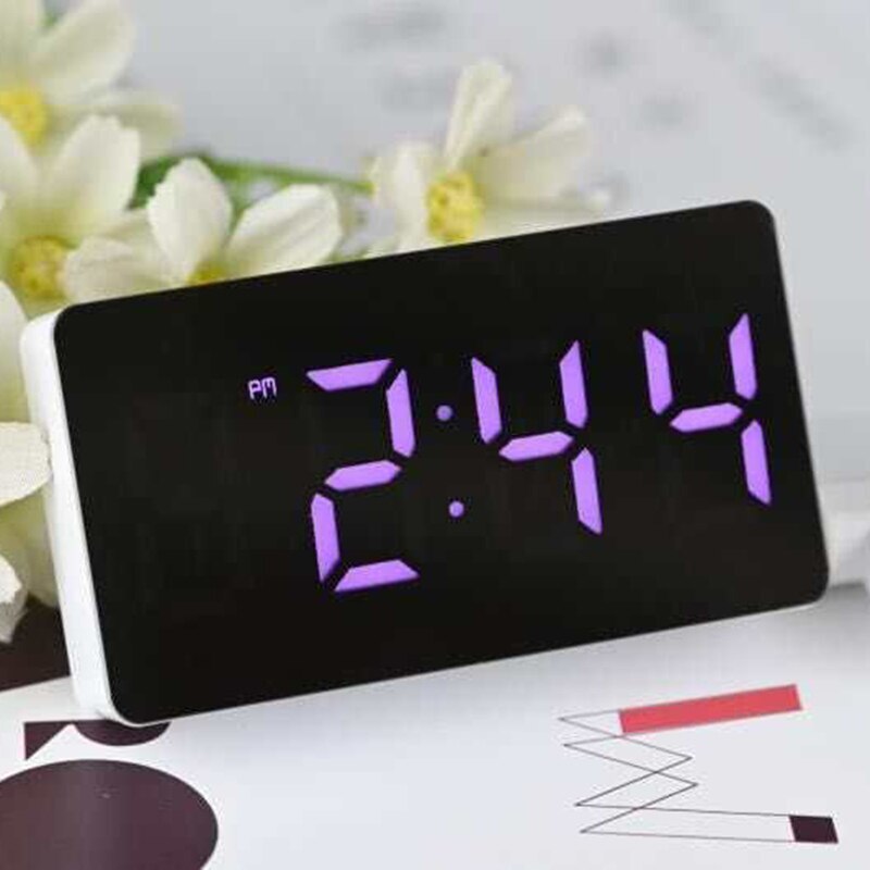 Будильник led mirror clock