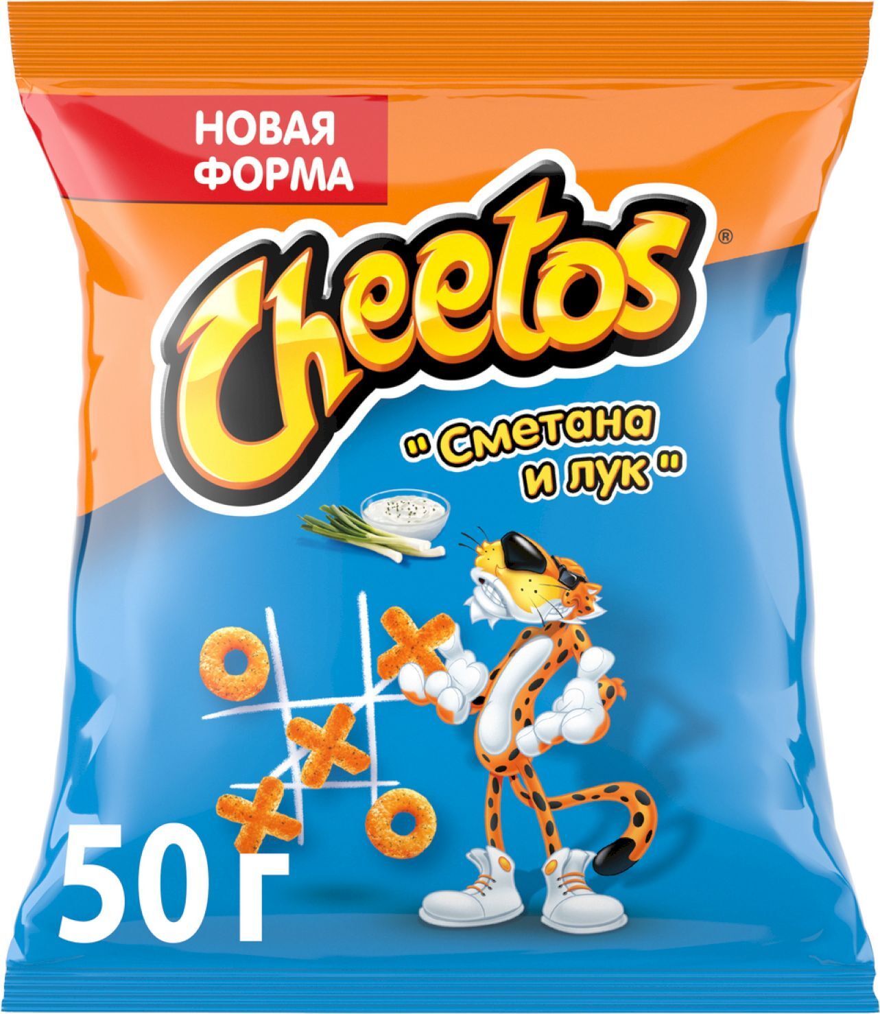 Кукурузные снеки Cheetos Сметана-Лук, 50г — купить в интернет-магазине ...
